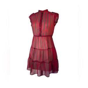 Sheer print dress